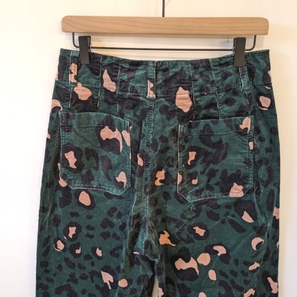 Fun Cheeta Print Anthropology Maeve Collette Pants - Picture 5 of 9